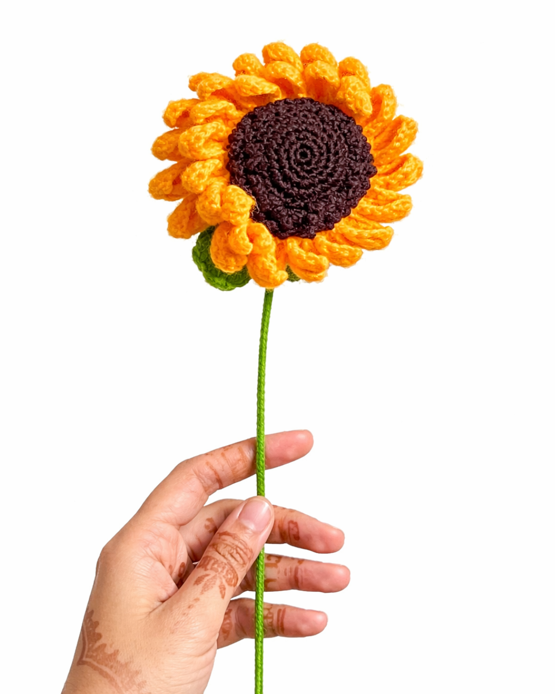 CROCHET SUNFLOWER SINGLE PC
